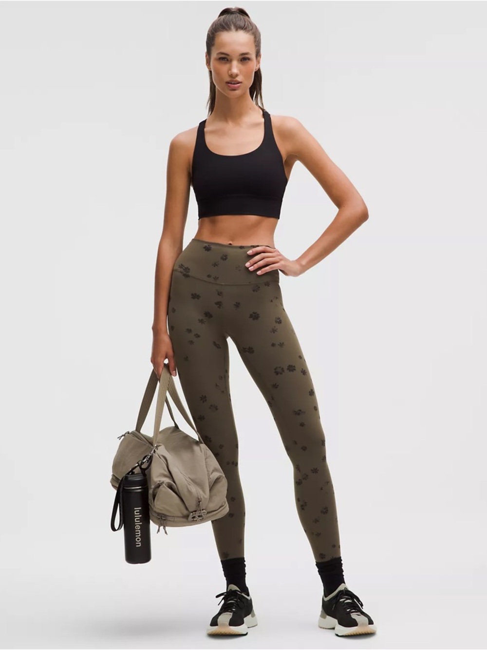 NWOT lululemon athletica Wunder Train High-Rise Olive Green Leggings 28”
